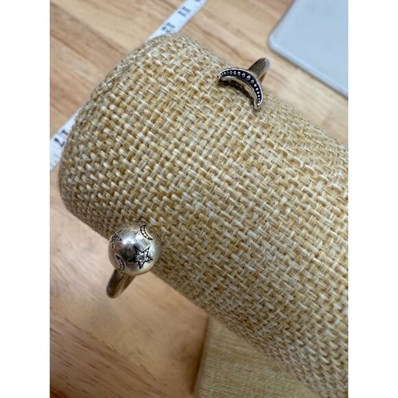 Pandora Moments Moon & Stars Open Bangle Sterling Silver 925 ALE Crescent Design - Picture 8 of 16